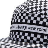 Awake NY Headwear BLACK / O/S CHECKERED LOGO 5 PANEL CAP