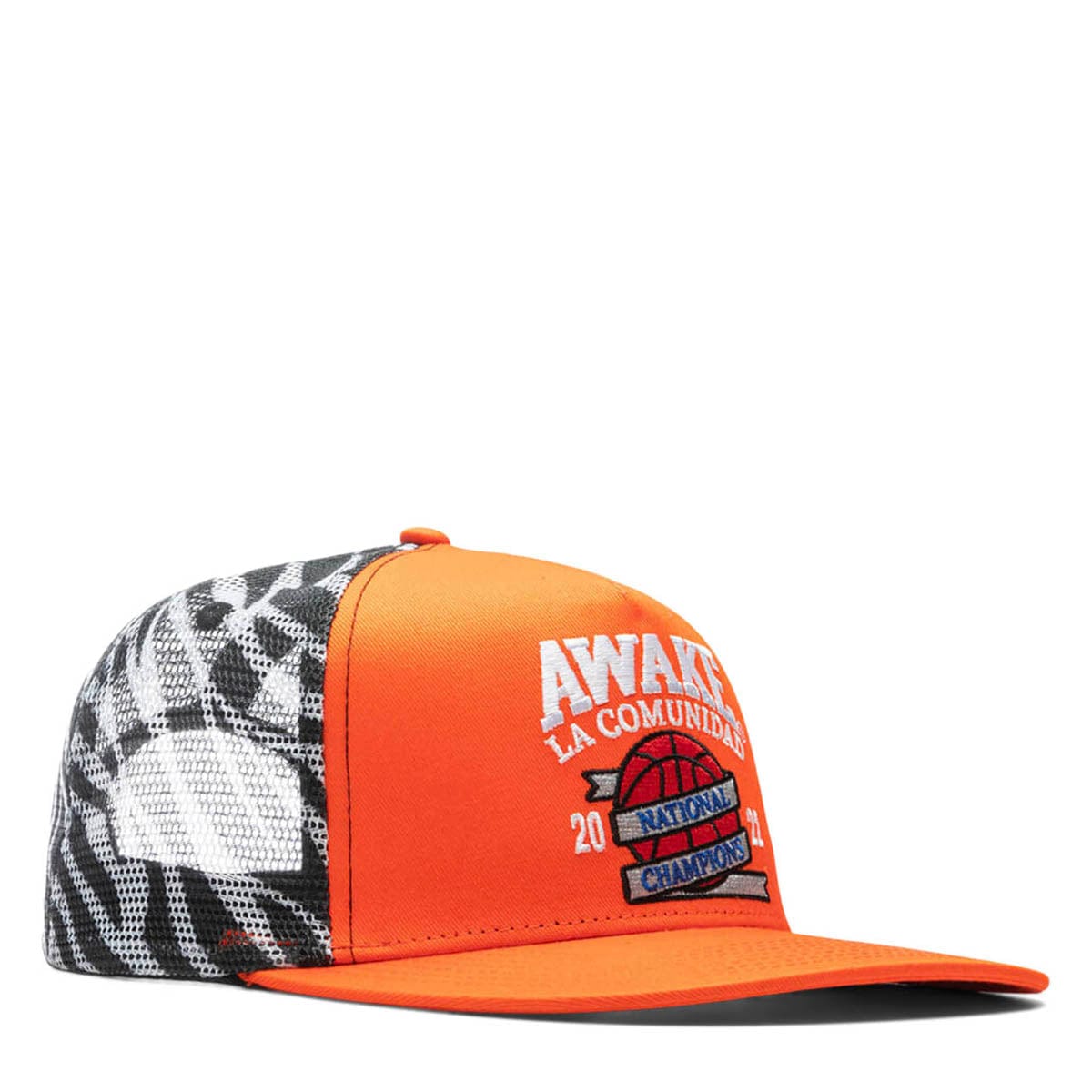 Awake NY Accessories - HATS - Snapback-Fitted Hat ORANGE / O/S NATIONAL CHAMPIONS TRUCKER HAT