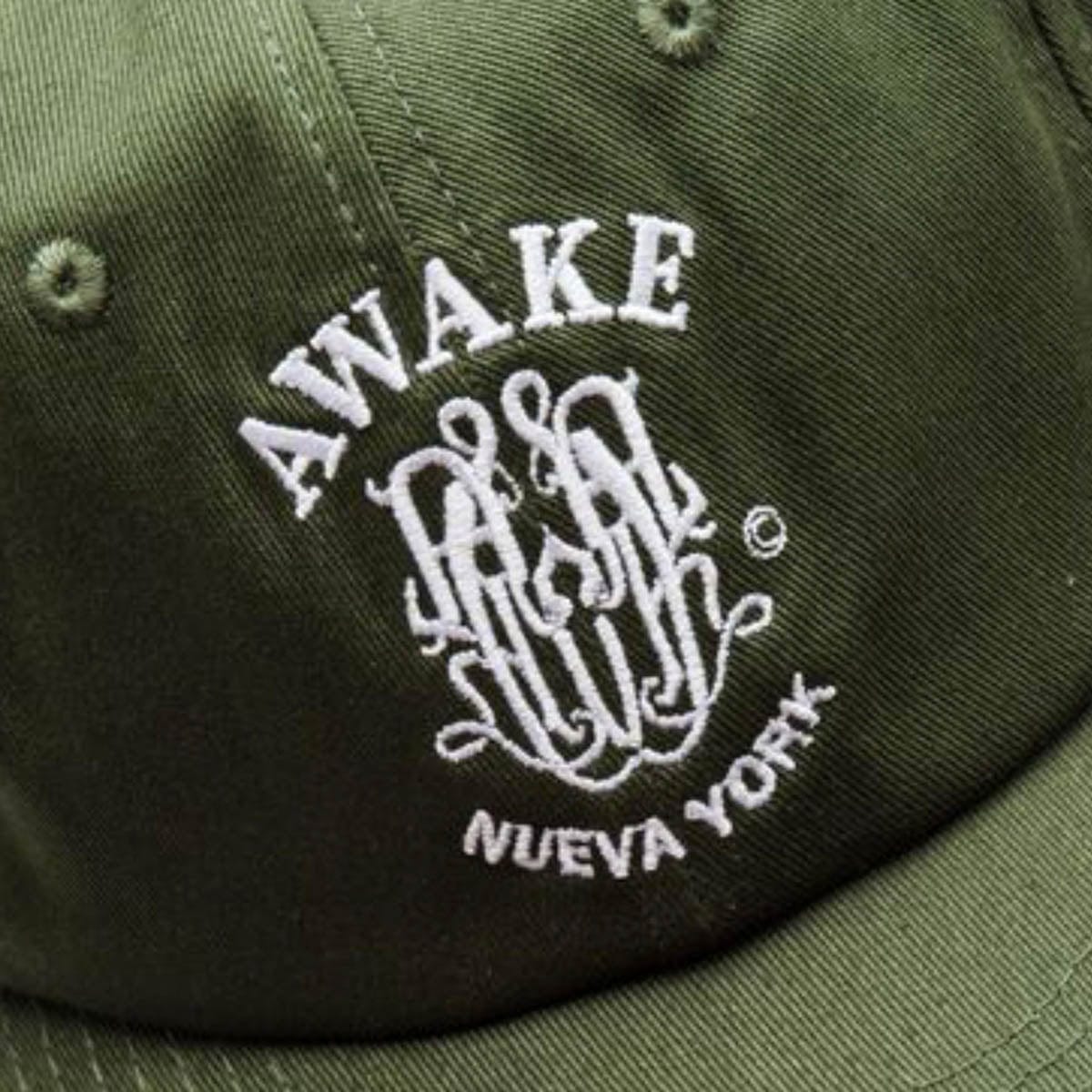 Awake NY Headwear FOREST GREEN / O/S NUEVA YORK CREST AWAKE 6-PANEL HAT