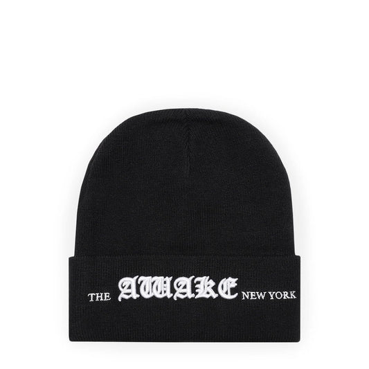 Awake NY Headwear BLACK / OS OLD ENGLISH LOGO BEANIE