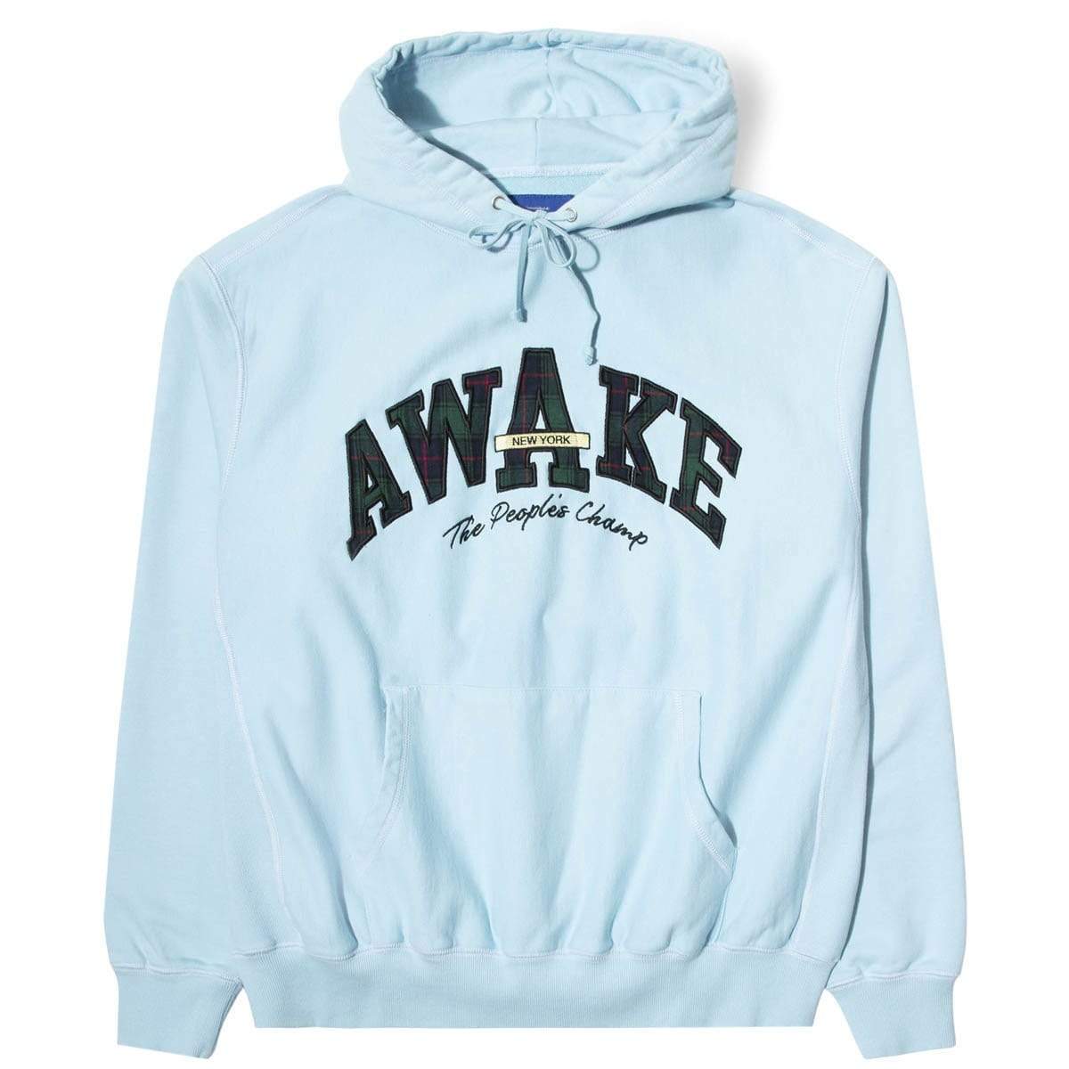Awake NY Hoodies & Sweatshirts PEOPLES CHAMP PLAID LOGO HOODIE