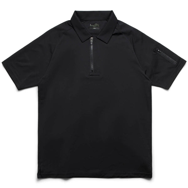 S/S VIS ZIP POLO Black | Bodega