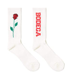 Load image into Gallery viewer, Bodega Socks WHITE / O/S BODEGA ROSE SOCK

