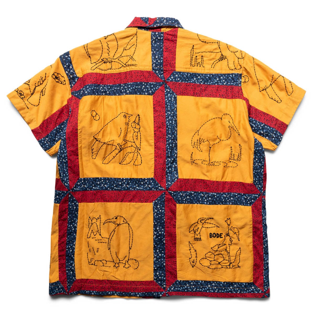 BODE Shirts BIRDSONG QUILT SS SHIRT