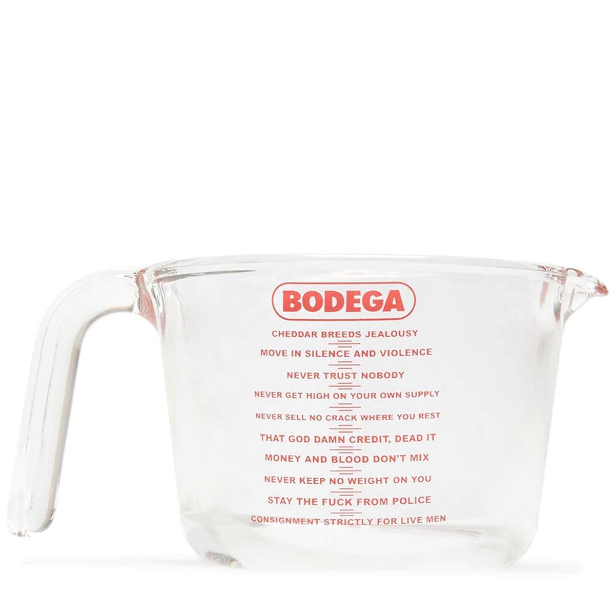 Bodega Home CLEAR / O/S MEASURING MUG