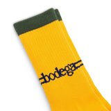 Bodega  Socks YELLOW / O/S x Druthers SERIF EVERYDAY SOCK