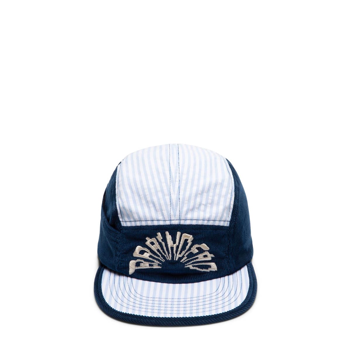 Brain Dead Headwear NAVY/MULTI / O/S MARITIME SEERSUCKER 5 PANEL CAMP HAT