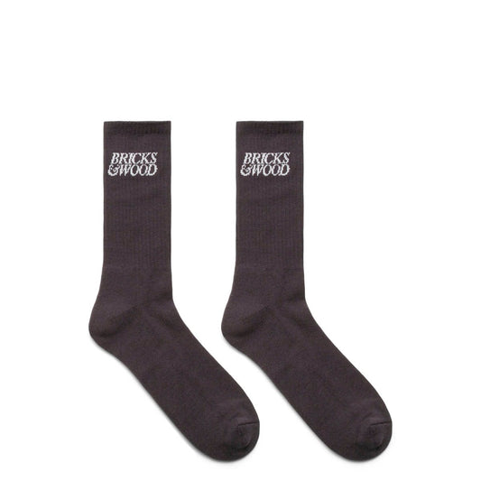 Bricks & Wood Socks MIDNIGHT / O/S LOGO SOCKS