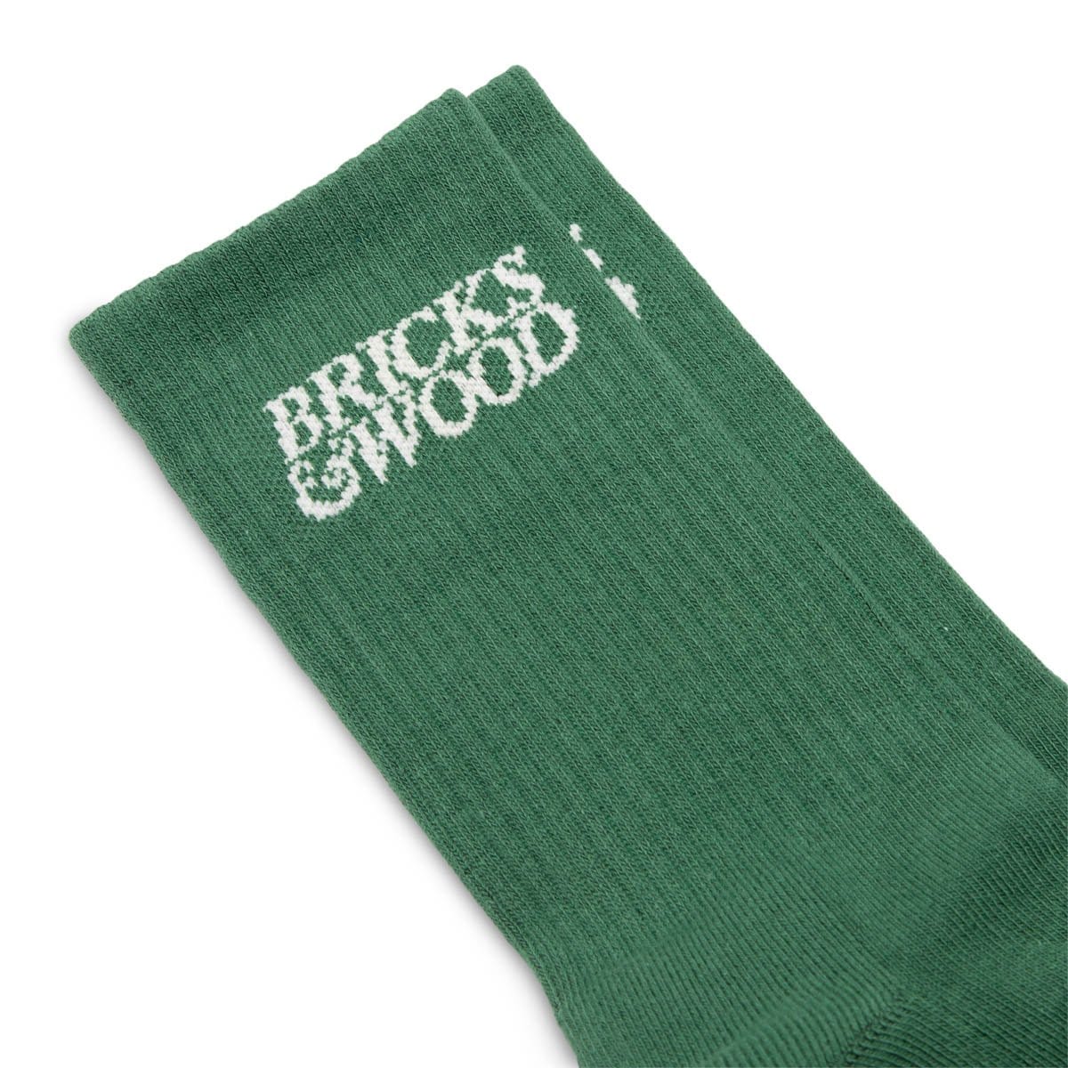 Bricks & Wood Socks GREEN / O/S x New Balance BW LOGO SOCKS