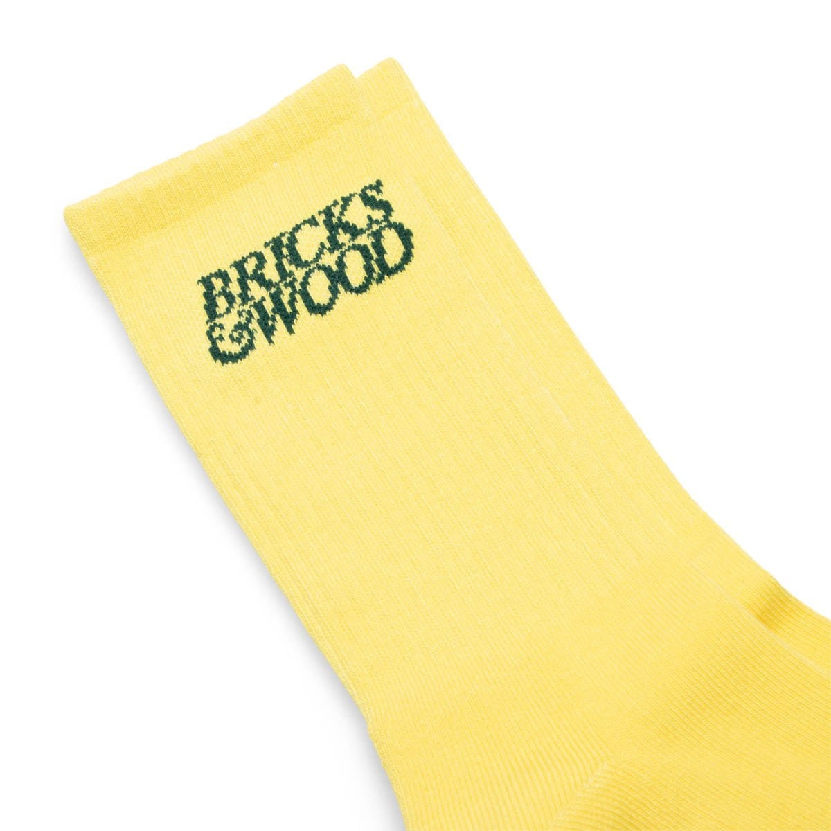 Bricks & Wood Socks SOFT YELLOW / O/S x New Balance BW LOGO SOCKS