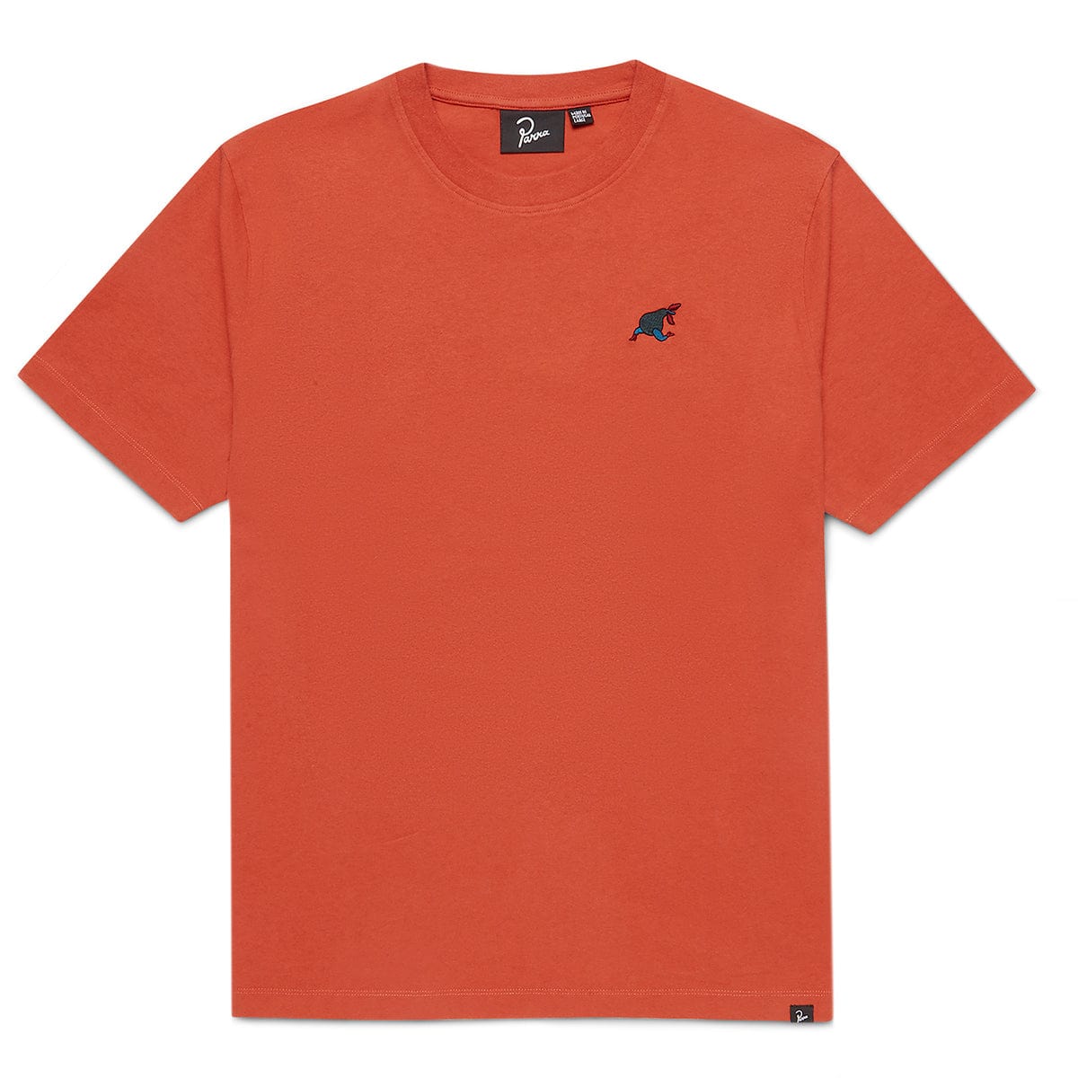 By Parra BLUE SITTING PEAR T-SHIRT BURNT ORANGE