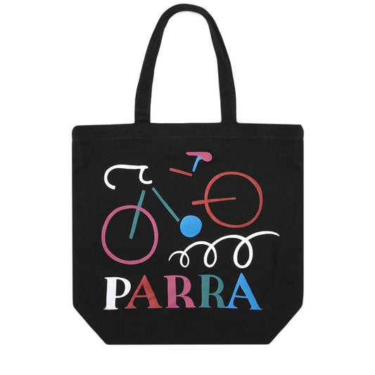 By Parra Bags & Accessories BLACK / OS BROKEN BIKE TOTE BAG