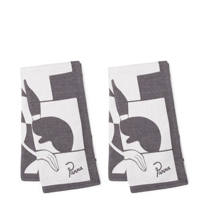 By Parra Home BLACK / O/S LOST SEEDS KITCHEN TOWEL 2-PACK