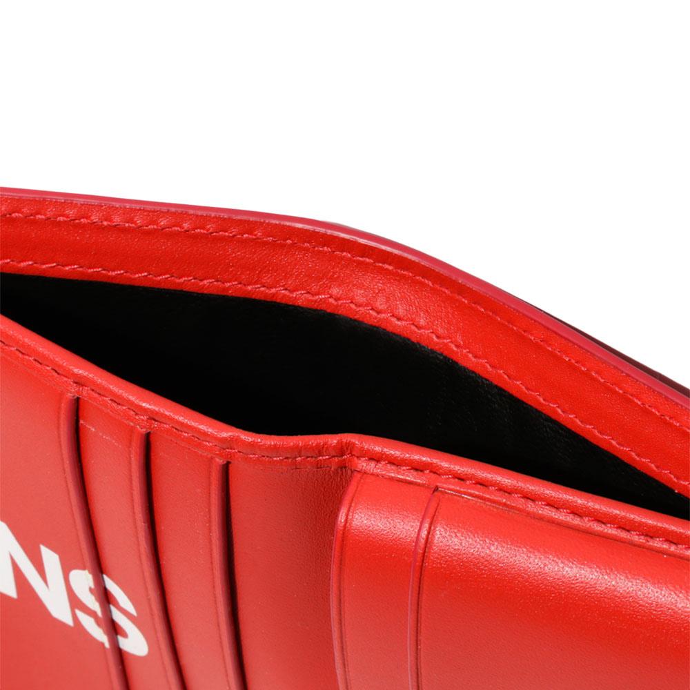 Comme des Garcons Wallet Huge Logo Wallet - Red