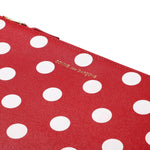 Load image into Gallery viewer, Comme Des Garçons Wallet Bags &amp; Accessories RED / O/S DOTS PRINTED LEATHER LINE
