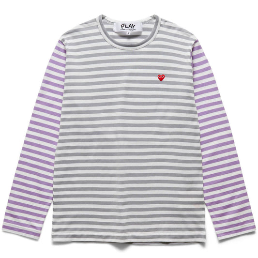 Comme des Garçons Play T-Shirts BI-COLOUR STRIPED MEN'S T-SHIRT
