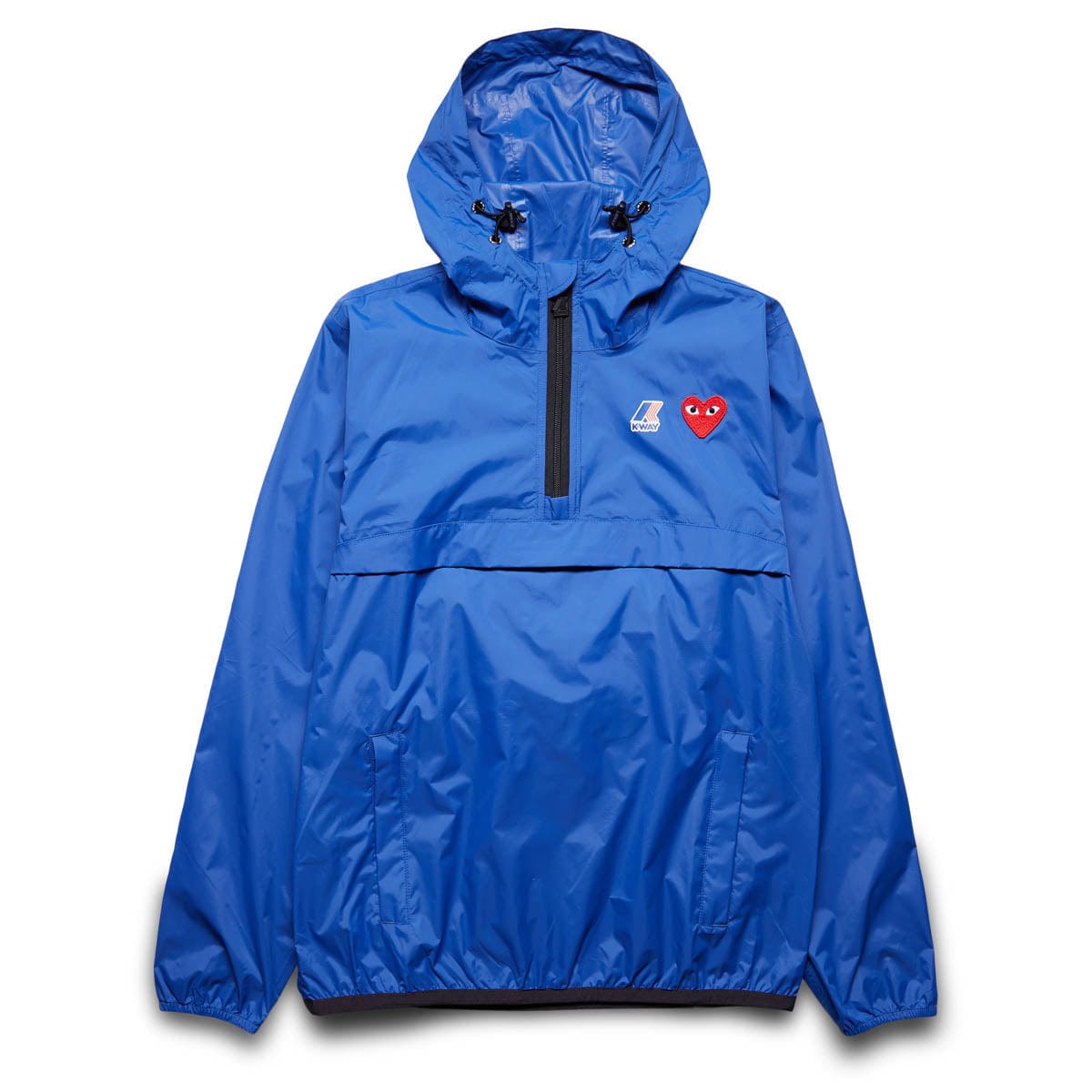 Comme des Garçons Play Outerwear K-WAY HOODIE HALF ZIP