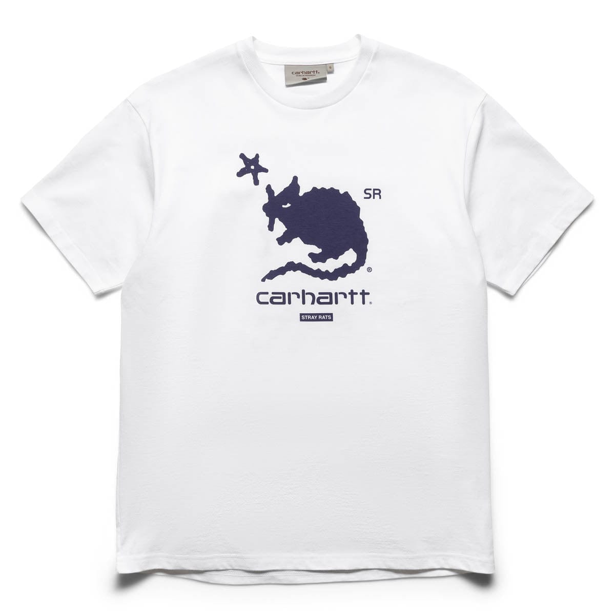 Carhartt W.I.P. T-Shirts X STRAY RATS WONKY RAT LOGO TEE
