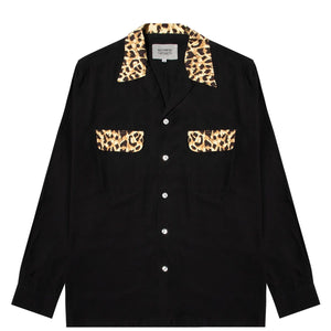 x Wacko Maria 50's LS SHIRT Black/Leopard – Bodega