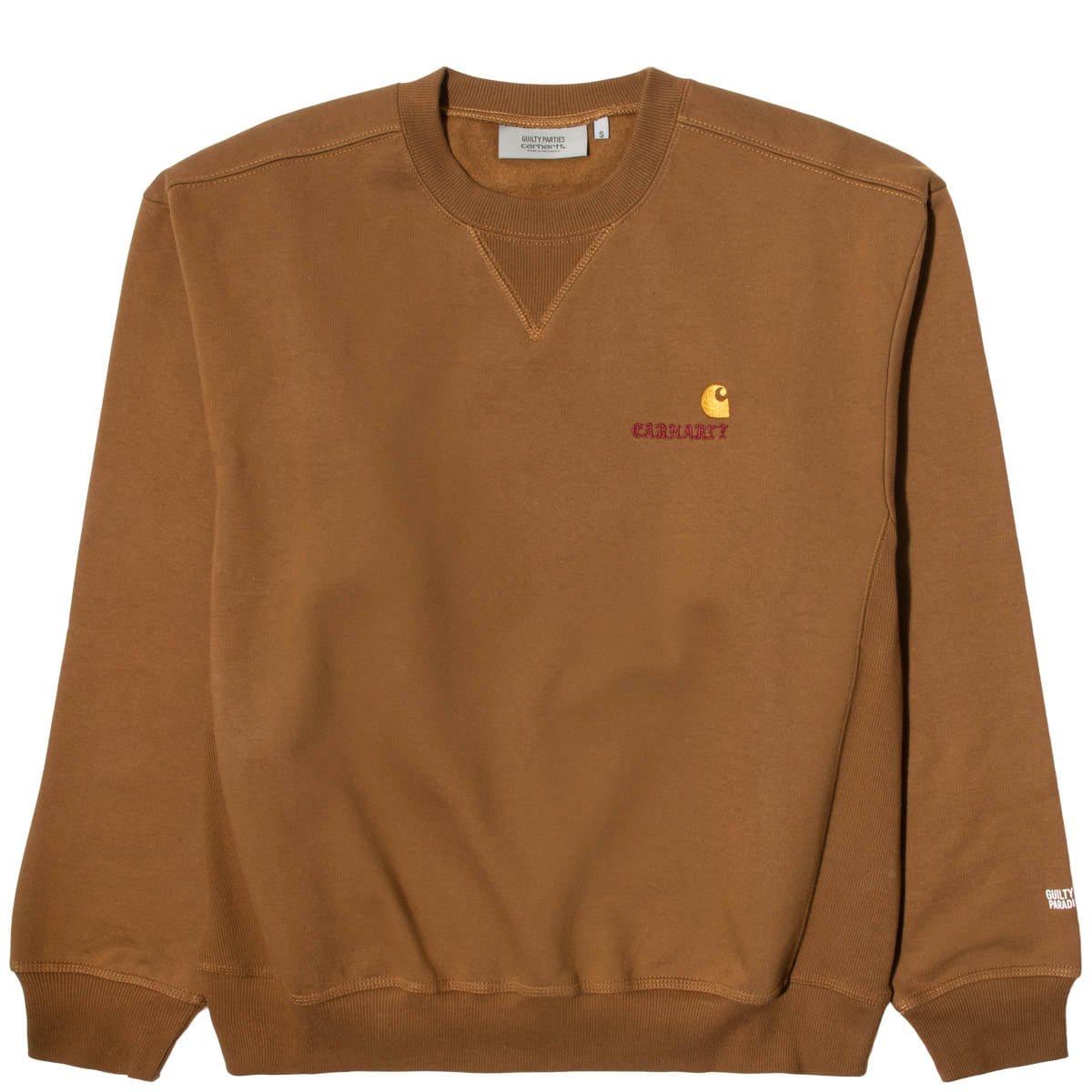 x Wacko Maria AMERICAN SCRIPT SWEATER Brown