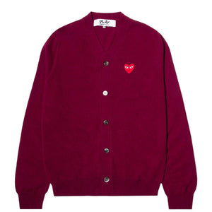 Comme des cheap garcons red cardigan