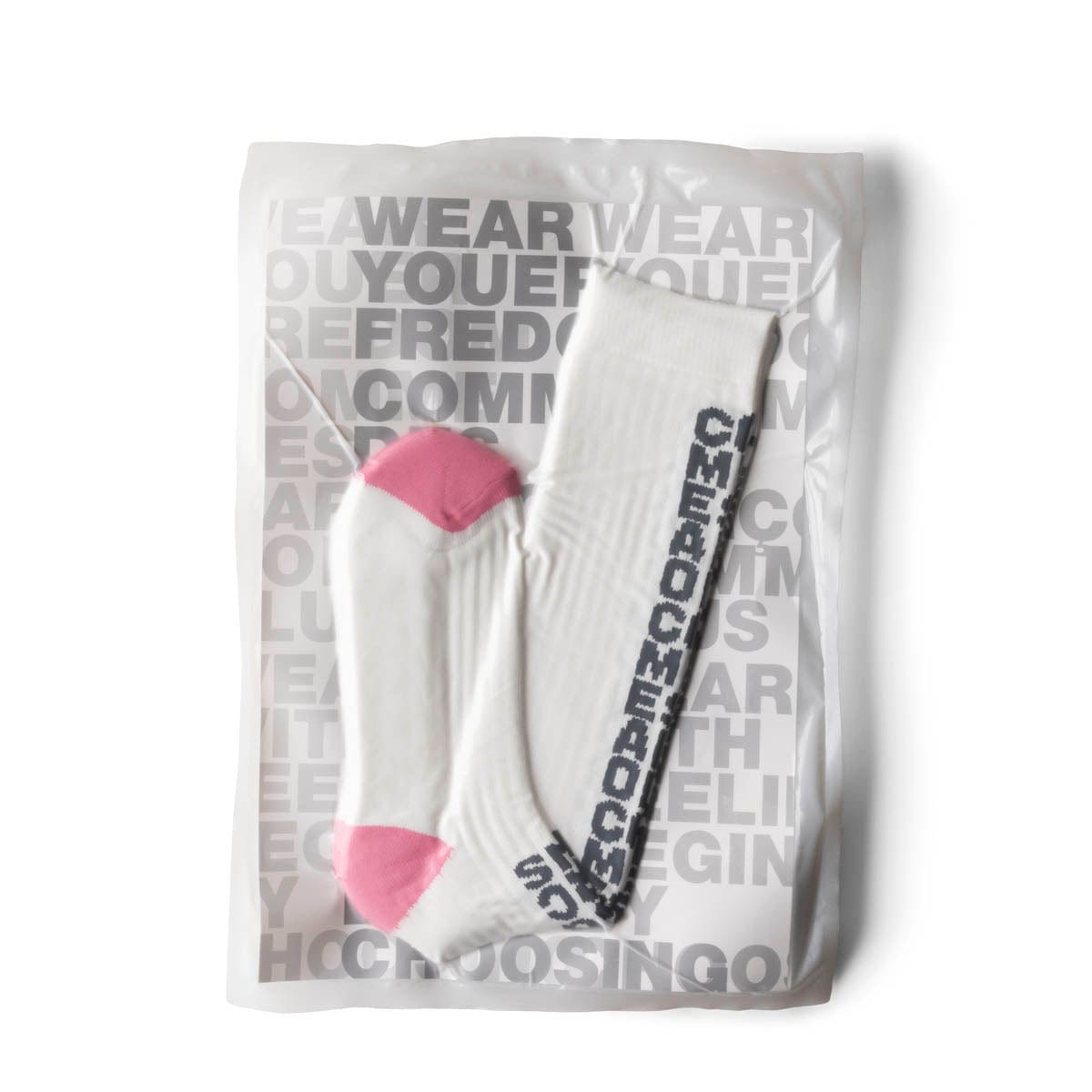 Comme des Garçons Homme Plus Socks WHITE/PINK / L SOCKS