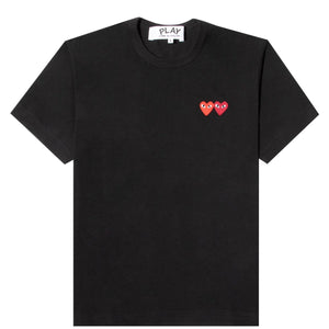 Comme des Garcons Play Multi Heart Logo Hoodie Grey