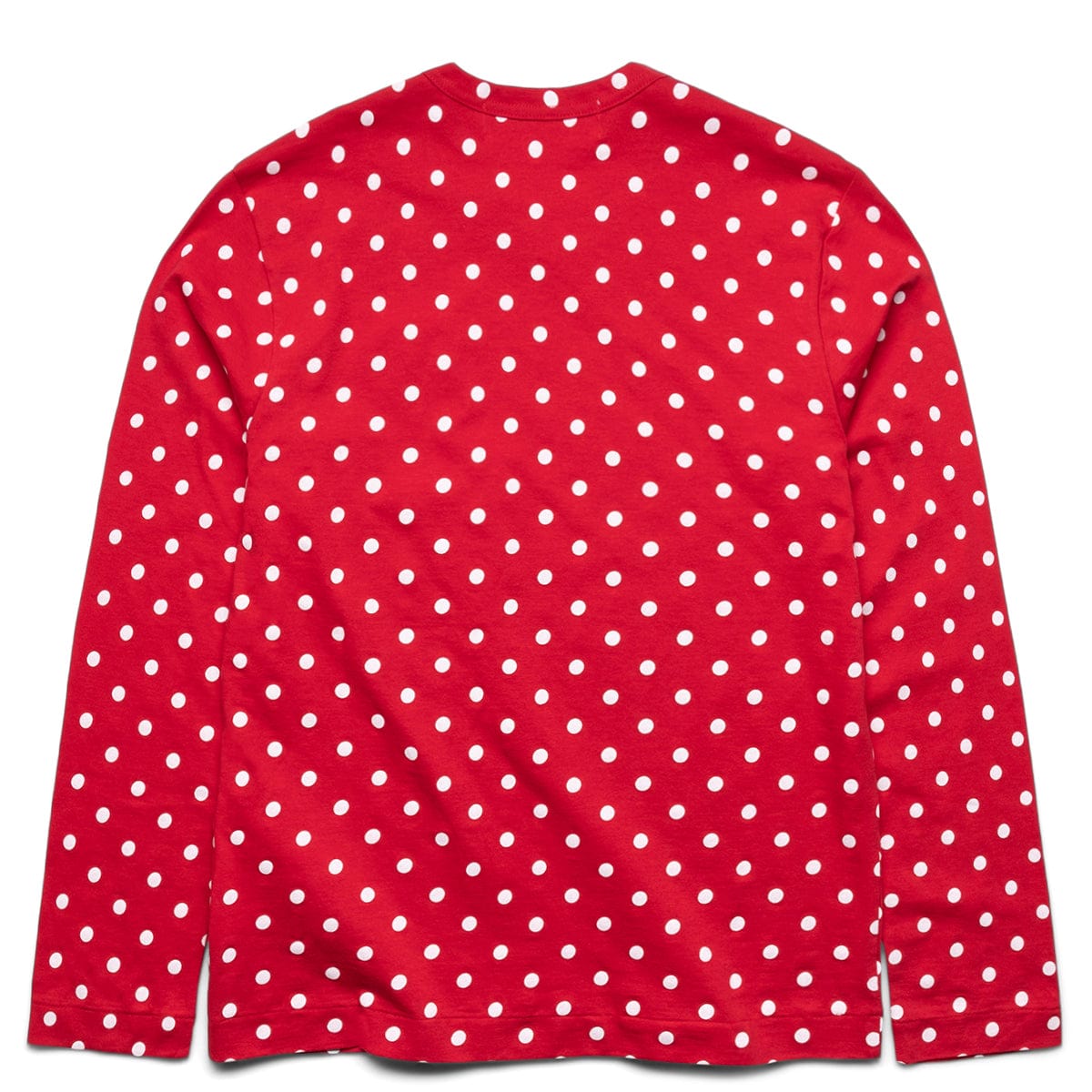 COMME DES GARCONS PLAY - Polka-dot logo-print cotton-jersey T