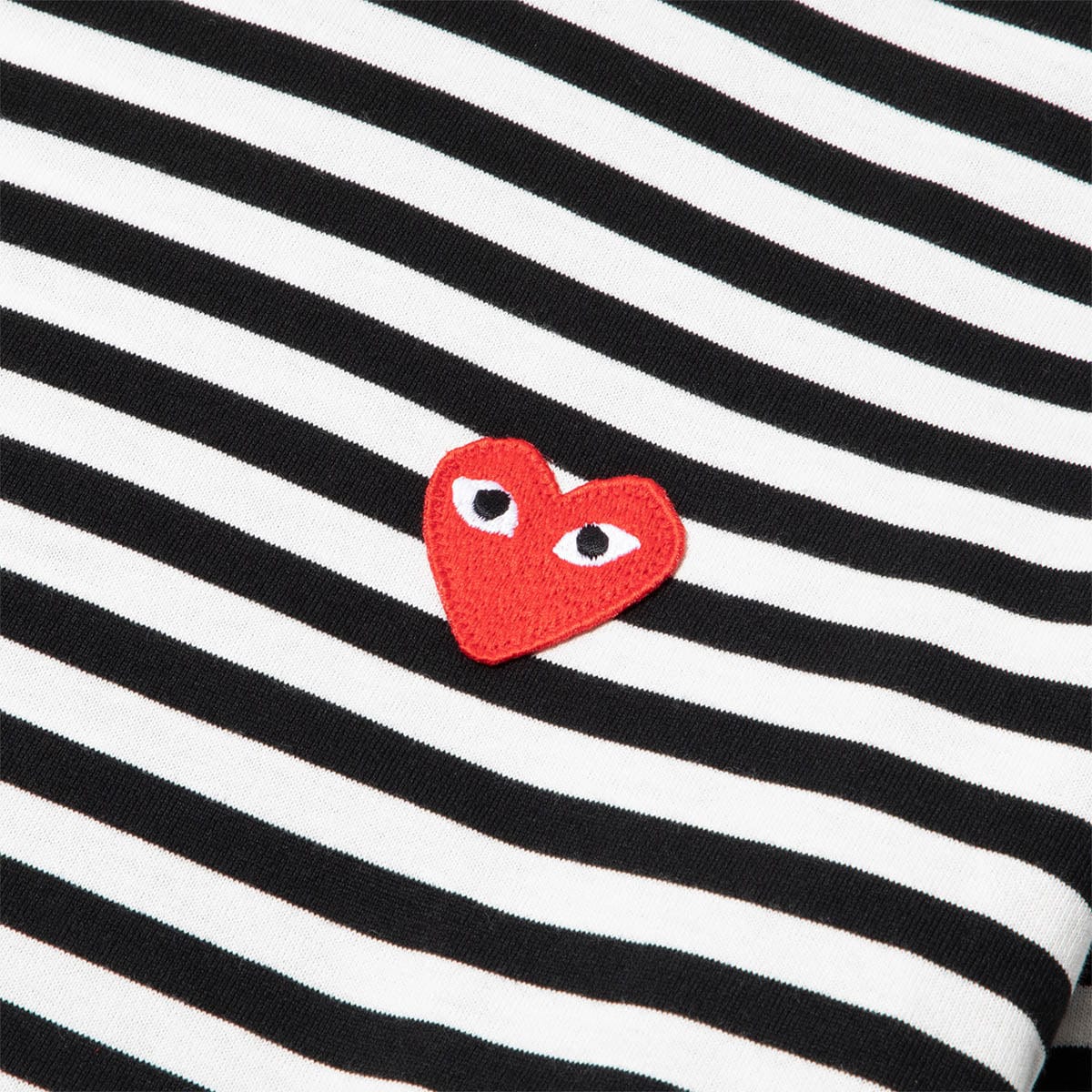 Cdg play best sale striped short sleeve