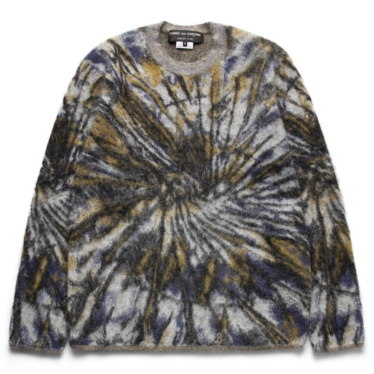 Comme des Garçons Homme Plus Knitwear MOHAIR TIE DYE PRINT CREW KNIT SWEATER