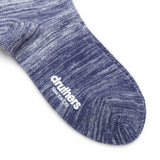 Druthers Socks CREAM/NAVY / O/S ORGANIC COTTON GRADIENT EVERYDAY CREW SOCK