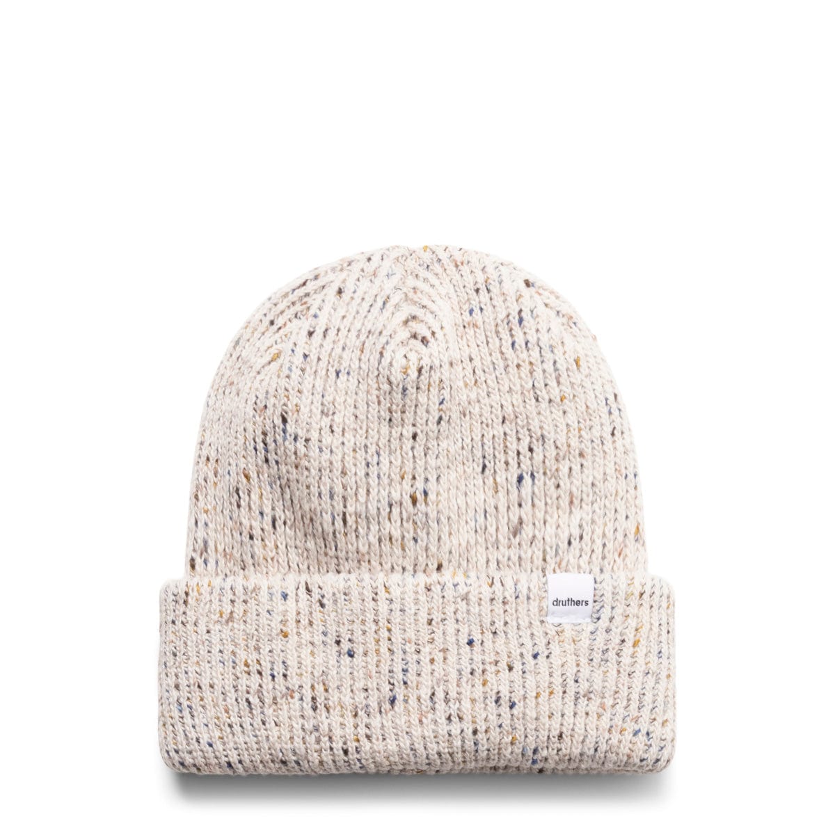 Druthers Headwear CEREAL MELANGE / O/S RECYCLED COTTON MELANGE 1X1 RIB BEANIE