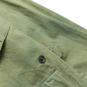 JUNGLE FATIGUE JACKET OLIVE COTTON SHEETING | Bodega