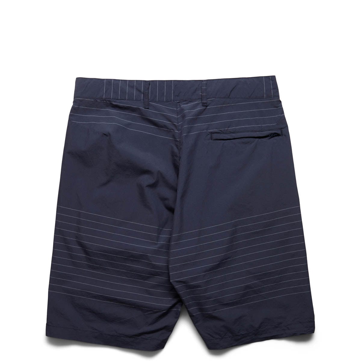 SUNSET SHORT Navy/Grey Nyco Horizontal Stripe | Bodega