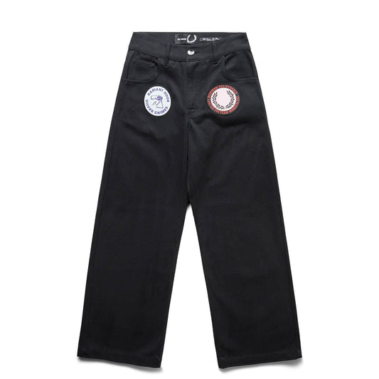 Fred Perry Bottoms X RAF PATCHED DENIM TROUSERS