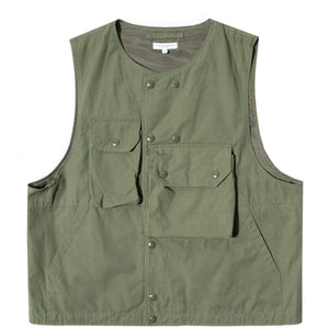 COVER VEST Olive Cotton Ripstop – Bodega