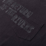 Engineered Garments T-Shirts PRINTED CROSS CREW NECK POCKET T-SHIRT