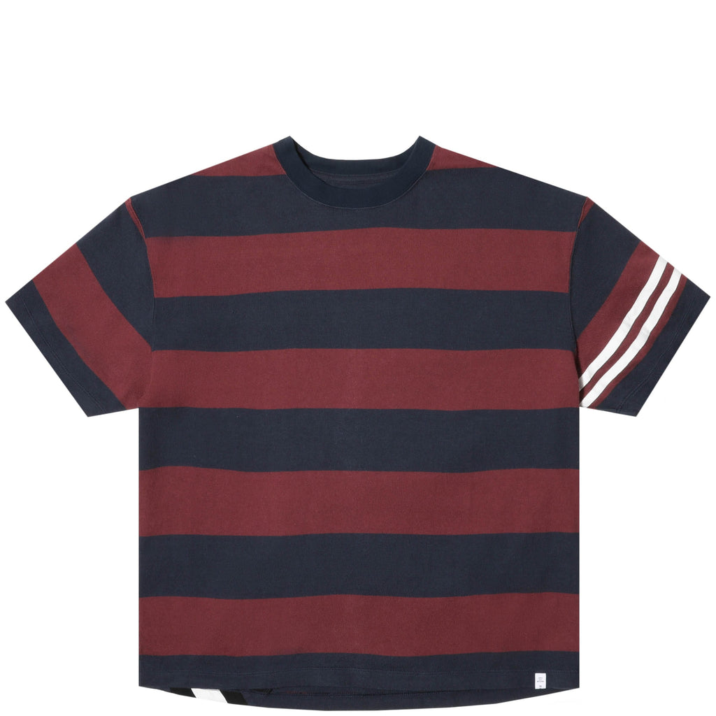 Facetasm T-Shirts WINE RED / O/S RUGBY STRIPE BIG TEE