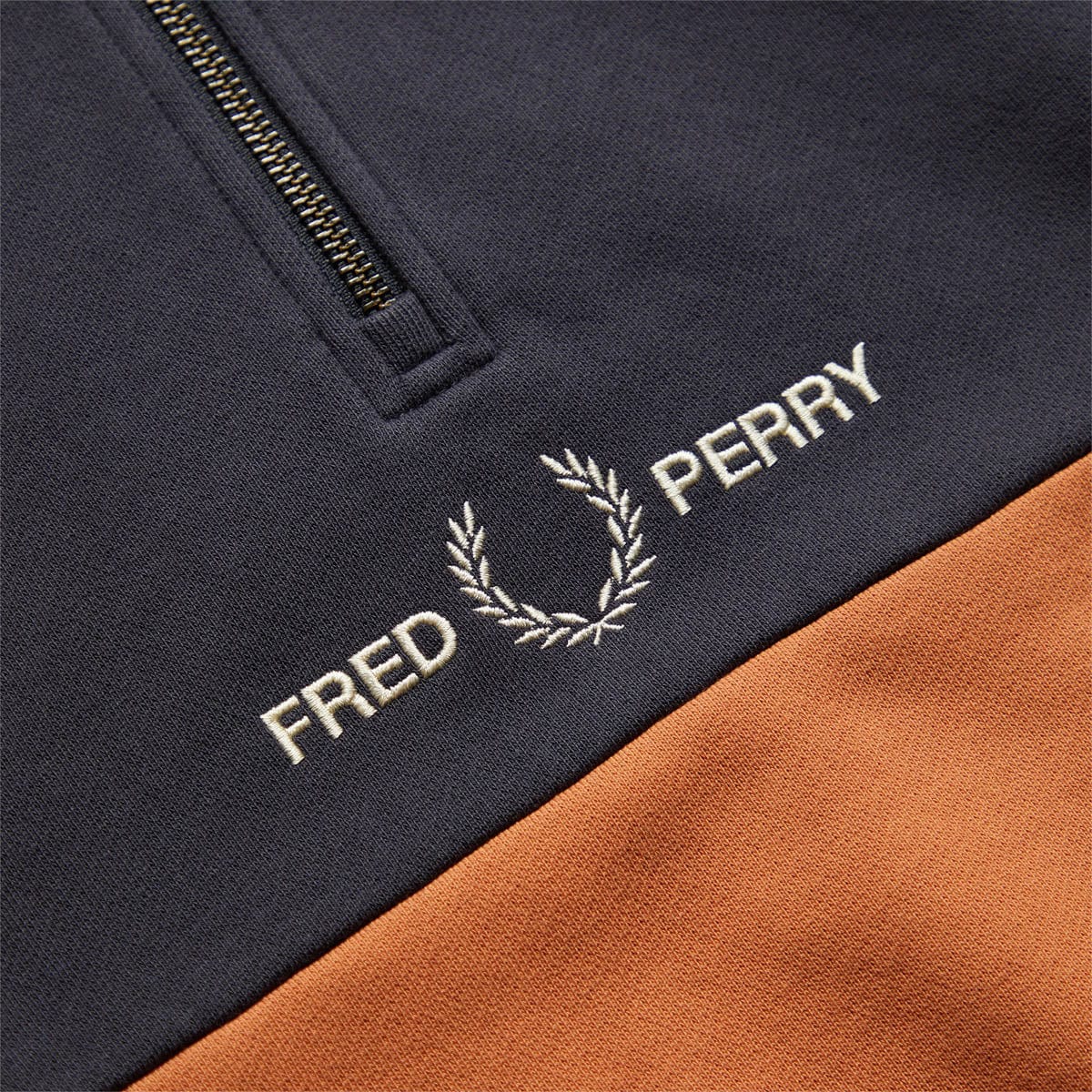 Fred Perry Hoodies & Sweatshirts COLOURBLOCK HALF ZIP SWEATSHIRT