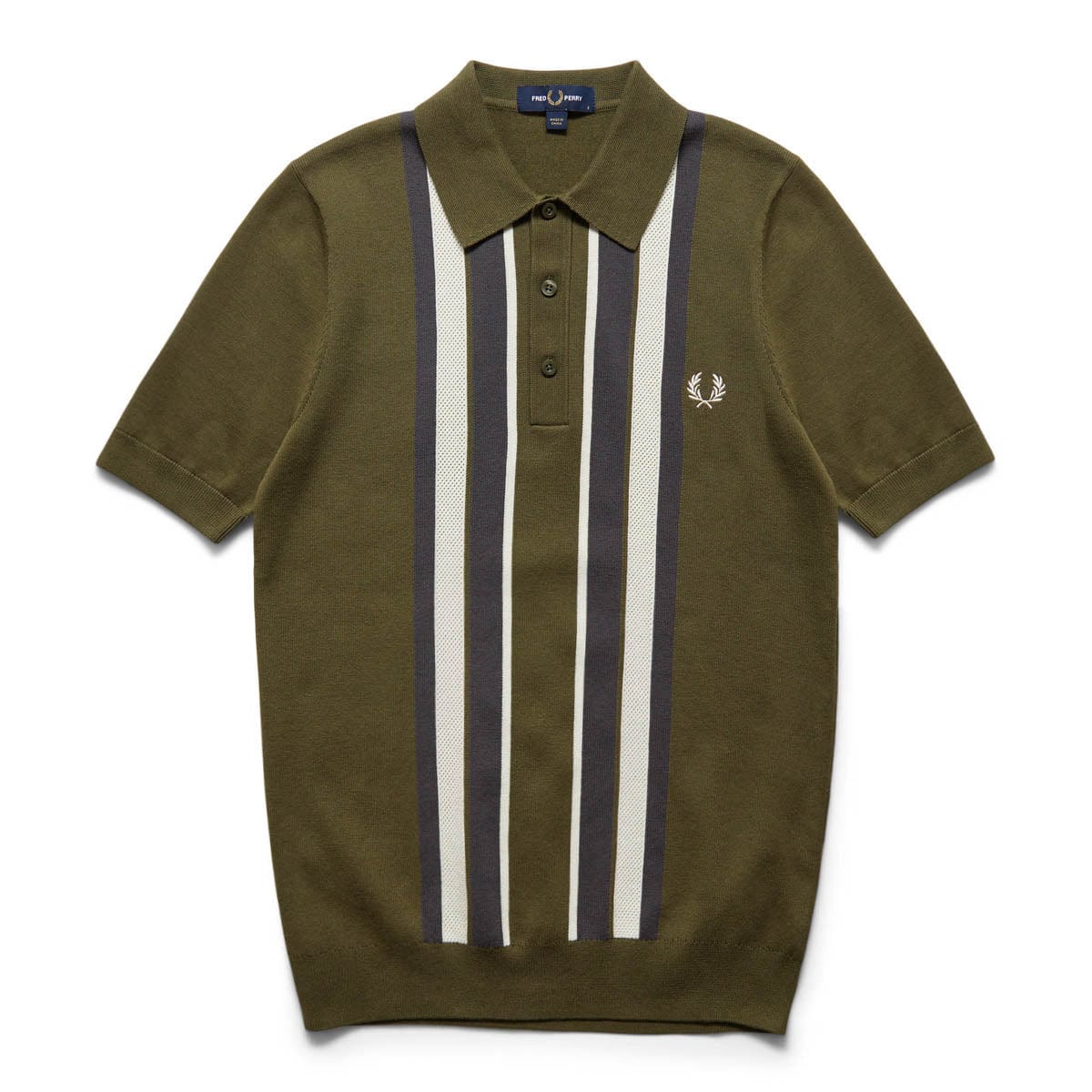 Fred Perry Shirts STRIPED KNITTED SHIRT