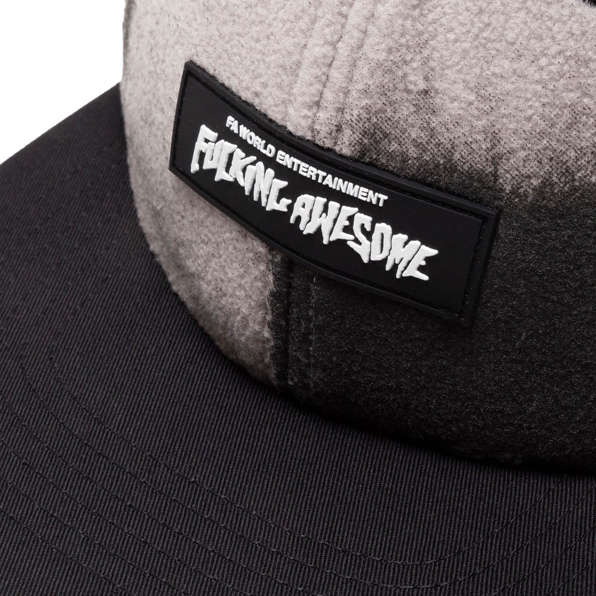 Fucking Awesome Headwear BLACK/GREY / O/S BURN FACE 6 PANEL STRAPBACK