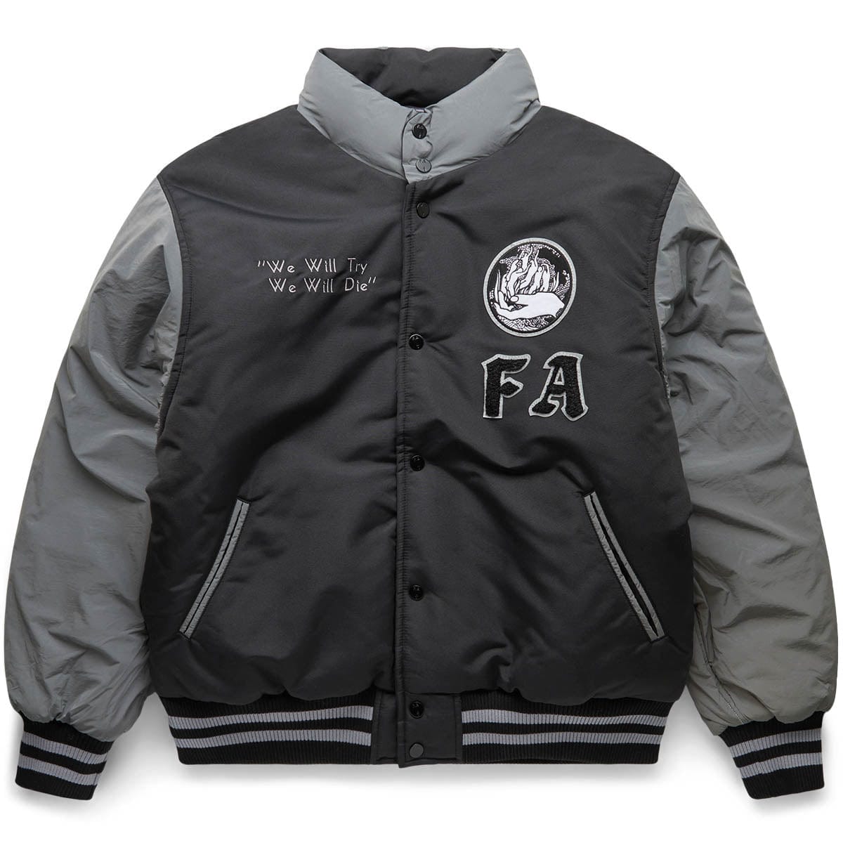 Fucking Awesome Outerwear REFFLECTIVE VARSITY PUFFER