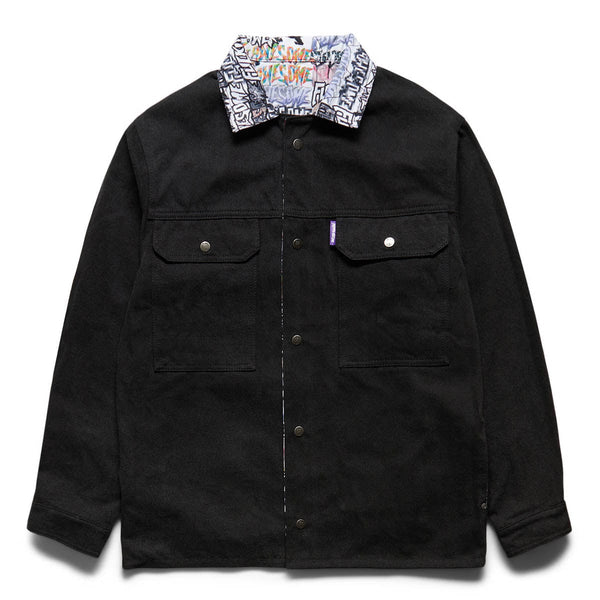 REVERSIBLE CHORE JACKET DENIM/AOP | Bodega