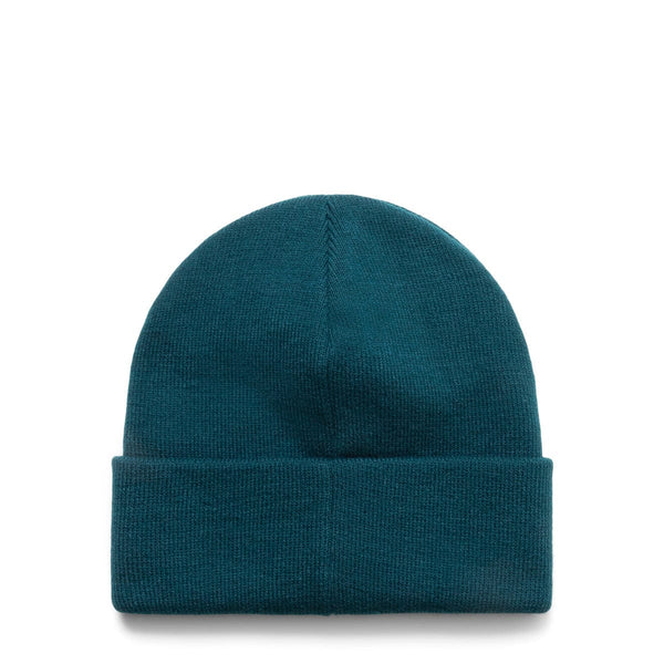 RUNNING LOGO CUFF BEANIE TEAL | Bodega