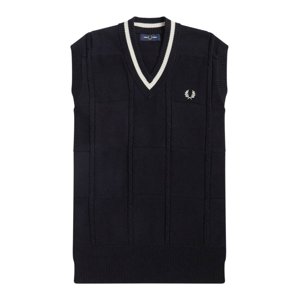 Fred Perry Knitwear CABLE KNIT TANK