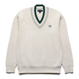 Fred Perry Knitwear STRIPED V-NECK JUMPER