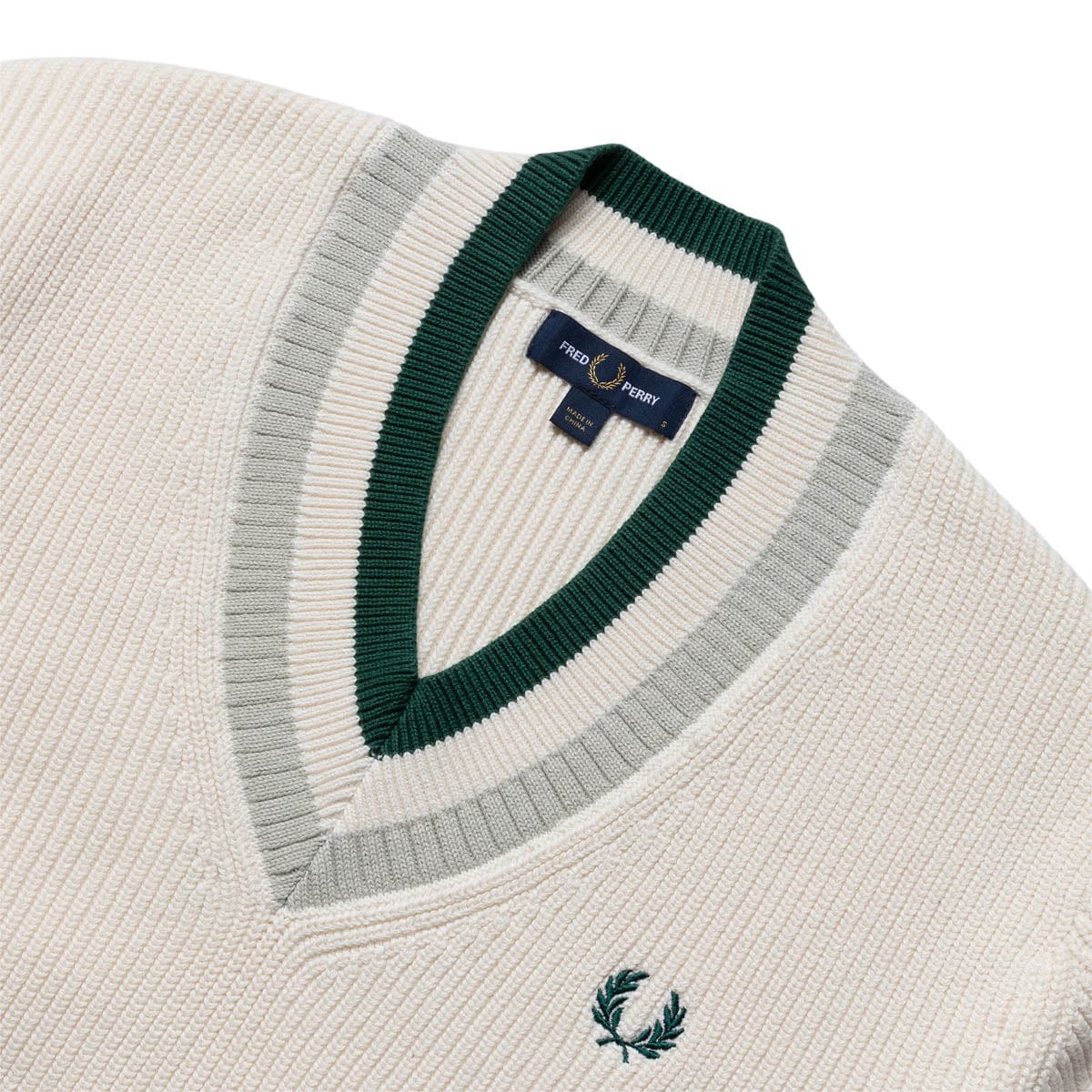 Striped fred perry online jumper