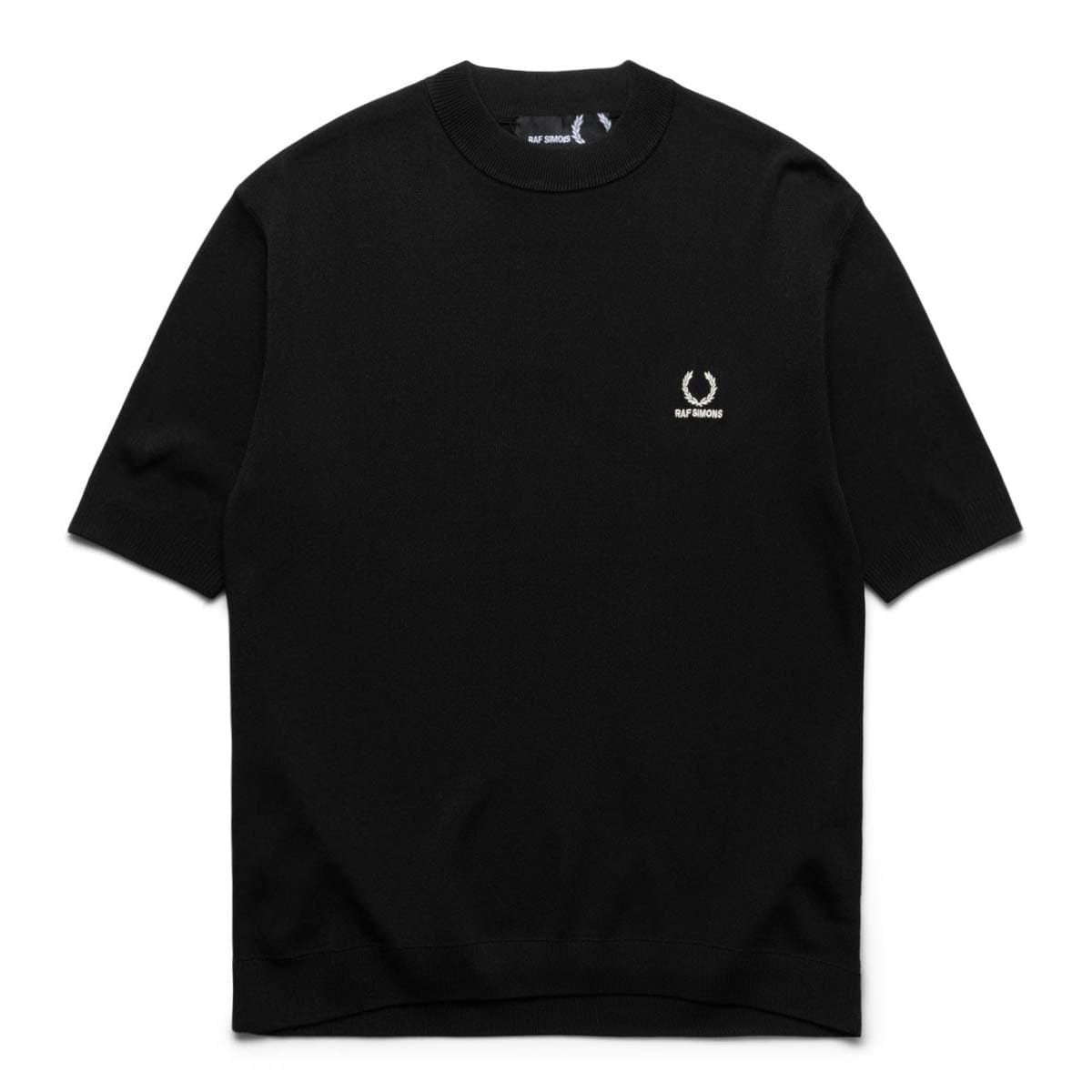 Fred Perry Jacquard Crew Neck Jumper - Black