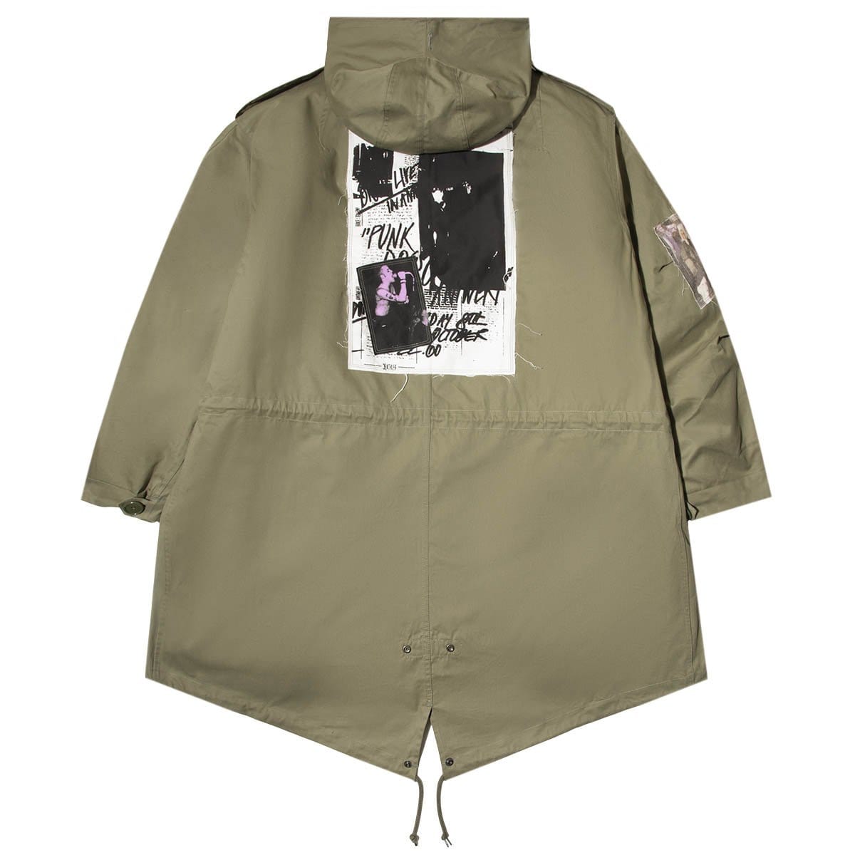 Fred perry parka olive best sale