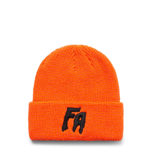 Fucking Awesome Headwear ORANGE / O/S REFLECTIVE WAFFLE CUFF BEANIE